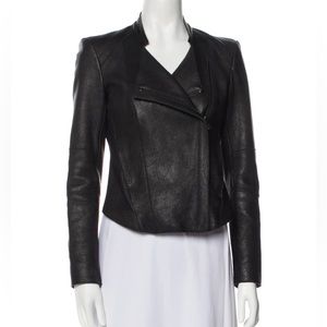 Helmut Lang | Double Zipper Bomber Jacket with Cropped Back